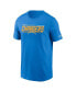 Фото #2 товара Men's Powder Blue Los Angeles Chargers Muscle T-shirt