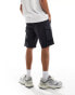 Brave Soul elasticated waist cargo shorts in navy