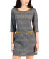 Фото #4 товара Petite 3/4-Sleeve Faux-Pocket Sheath Dress