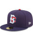 Фото #2 товара Men's Navy Brooklyn Cyclones Authentic Collection 59FIFTY Fitted Hat