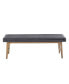 Фото #2 товара April 56" Fabric Upholstered Accent Bench