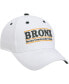 ფოტო #4 პროდუქტის Men's White Bronx Community College Broncos Bronx Classic Bar Adjustable Snapback Hat