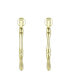 14K Gold Plated Open Hoop Earrings