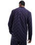 ASOS DESIGN relaxed check suit jacket in navy Синий, Chest 42 Regular - фото #4