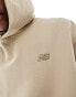 New Balance Athletics french terry hoodie in beige