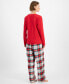 Family Pajamas Women's 2-Pc. Cotton Winterton Plaid Mix It Family Holiday Pajamas, Created for Macy's