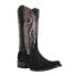 Ferrini Roughrider Embroidered Narrow Square Toe Cowboy Mens Black 1437104