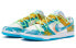 Фото #4 товара 【定制球鞋】 Nike Dunk Low BIGNIU 解构 飞溅夏日 手绘喷绘 特殊鞋盒 低帮 板鞋 男款 蓝白黄 / Кроссовки Nike Dunk Low DV0831-001