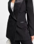 ASOS DESIGN double breasted tux suit blazer in black