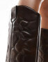 Фото #4 товара Stradivarius washed western boot in bronze