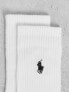 Фото #4 товара Polo Ralph Lauren 3 pack sport socks in white