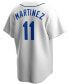Фото #2 товара Men's Edgar Martinez White Seattle Mariners Home Cooperstown Collection Replica Player Jersey