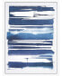 Cobalt Streaks 1 Textured Glitter Hand Painted Canvas Wall Art, 40" x 30"