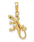 ფოტო #1 პროდუქტის Gecko Pendant in 14k Yellow Gold