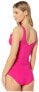 LAUREN Ralph Lauren 285415 Women Solids Ruffle U/W Tankini Swimwear, Size 16