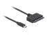 Фото #3 товара Delock 63803 - USB C - 22-pin SATA - 0.5 m - Black