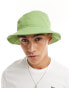 New Era logo bucket hat in green