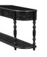 52" Modern Curved Console Table with 4 drawers