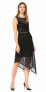 Фото #2 товара BCBGMAXAZRIA 155605 Women's Leona Asymmetrical Dress Sleeveless Black Sz. XXS