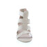 Фото #6 товара David Tate Francis Womens Beige Nubuck Zipper Strap Heels Shoes