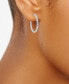 ფოტო #2 პროდუქტის Diamond Princess In & Out Hoop Earrings (3 ct. t.w.) in 14k White Gold