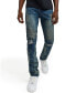 Men's Big and Tall Mulberry Moto Skinny Denim Jeans