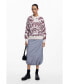 ფოტო #4 პროდუქტის Women's Leaf print sweater