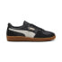 Фото #1 товара Puma Palermo Leather 39646403 Mens Black Lace Up Lifestyle Sneakers Shoes 10