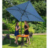 Фото #4 товара Пляжный зонт с угловым наклоном Uniprodo 200 х 300 см с крученой коробкой синий