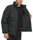 Men's Refined Quilted Full-Zip Stand Collar Puffer Jacket