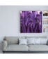 Фото #3 товара Roderick Stevens Purple Ring Toss Canvas Art - 19.5" x 26"