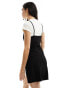 Фото #4 товара Miss Selfridge 2 in 1 bow detail cami dress in black