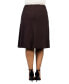 ფოტო #3 პროდუქტის Plus Size A Line Elastic Waist Skirt