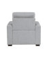Фото #3 товара White Label Bonita 38" Chair with Pull-Out Ottoman