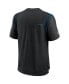 Фото #4 товара Men's Black Carolina Panthers Sideline Player UV Performance T-shirt