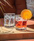 Фото #5 товара Palm Tree Double Old Fashioned 14Oz - Set Of 4 Glasses