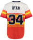 Men's Nolan Ryan White Houston Astros Throwback Authentic Jersey