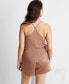 ფოტო #2 პროდუქტის Women’s Crepe de Chine Cami Short Pajama Set, Created for Macy's