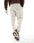 Фото #4 товара ASOS DESIGN tapered joggers in oatmeal