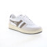 Gola Grandslam Classic CMB117 Mens White Leather Lifestyle Sneakers Shoes