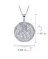 Filigree Star Flower Round Circle Aromatherapy Essential Oil Perfume Diffuser Keepsake Photo Heart Shape Locket Pendant Necklace Sterling Silver