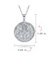 ფოტო #4 პროდუქტის Filigree Star Flower Round Circle Aromatherapy Essential Oil Perfume Diffuser Keepsake Photo Heart Shape Locket Pendant Necklace Sterling Silver