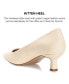 ფოტო #7 პროდუქტის Women's Celica Kitten Heel Pumps