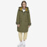 Фото #2 товара Women's Gemas Lightweight Parka Coat With Matte Shell and Faux Leather Details