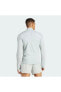 Ultimate erkek gri uzun kollu dar kesim koşu antrenman spor üst sweatshirt IM4199