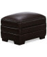 Фото #1 товара Myars Leather Ottoman, Created for Macy's