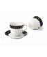 Фото #3 товара 8 Piece 8oz Tea or Coffee Cup and Saucer Set, Service for 4