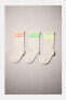 Фото #9 товара 3-pack of neon stripe socks