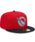 ფოტო #3 პროდუქტის Men's Red, Navy Greenville Drive Marvel x Minor League 59FIFTY Fitted Hat