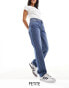 Фото #2 товара ONLY Petite Jaci mid rise straight jeans in mid blue wash